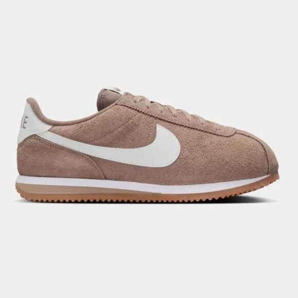 Ws 9 Nike Cortez Vintage Mink Brown / White Gum Med Brown Suede Sneakers - Picture 2 of 11